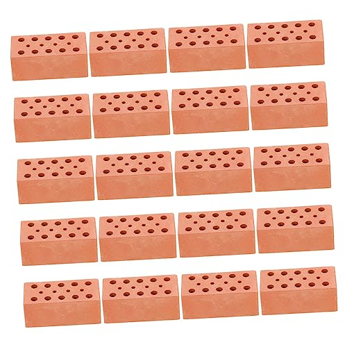 Toyvian 20 Stück Teiliges Miniatur Ziegelsteine Rechteckige Form Glatte Oberfläche DIY Micro Landschaftsdekor Sandtisch Zubehör für Puppenhaus und Gartenmodelle Sicher Vielseitig Toyvian 20 Stück Teiliges Miniatur Ziegelsteine Rechteckige Form Glatte Oberfläche DIY Micro Landschaftsdekor Sandtisch Zubehör für Puppenhaus und Gartenmodelle Sicher Vielseitig von Toyvian