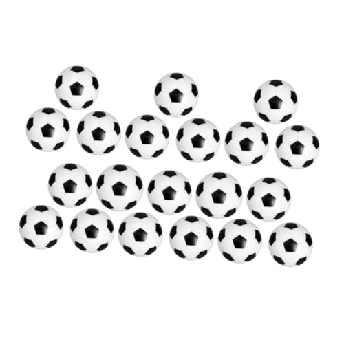 Toyvian 20 Stück Tischfußballmaschinen Party Hallenfußball Mini Fußball Tischfußballbälle Ersatz Fußballspielzeug Tischfußballbälle Tischfußballspiel Tischfußballbälle Harz von Toyvian
