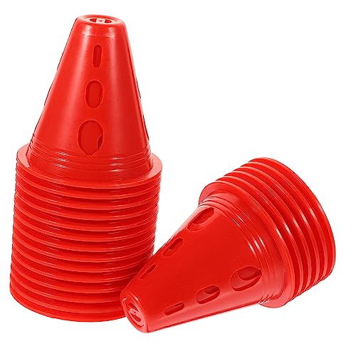 Toyvian 20 Stück Trainingsmarker für Skating Stapelbare mit Löchern für Agility Übungen und Sporttraining Rote Hindernisse für Präzise Markierungen Toyvian 20 Stück Trainingsmarker für Skating Stapelbare mit Löchern für Agility Übungen und Sporttraining Rote Hindernisse für Präzise Markierungen von Toyvian