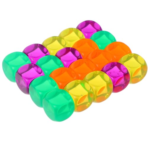 Toyvian 20 Stück Spielwürfel Blanko-würfelzubehör Für Wargaming Standardwürfel Aus Acryl Zur Individuellen Herstellung Toyvian 20 Stück Spielwürfel Blanko-würfelzubehör Für Wargaming Standardwürfel Aus Acryl Zur Individuellen Herstellung von Toyvian