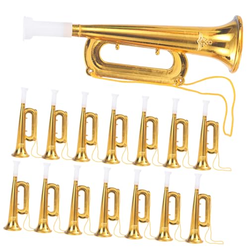 Toyvian 20 Stück Trompete Realistisches Trompetenspielzeug Gefälschte Trompetenspielzeuge Kleine Trompete Anfänger Trompete Musikalisches Plastik Golden Toyvian 20 Stück Trompete Realistisches Trompetenspielzeug Gefälschte Trompetenspielzeuge Kleine Trompete Anfänger Trompete Musikalisches Plastik Golden von Toyvian