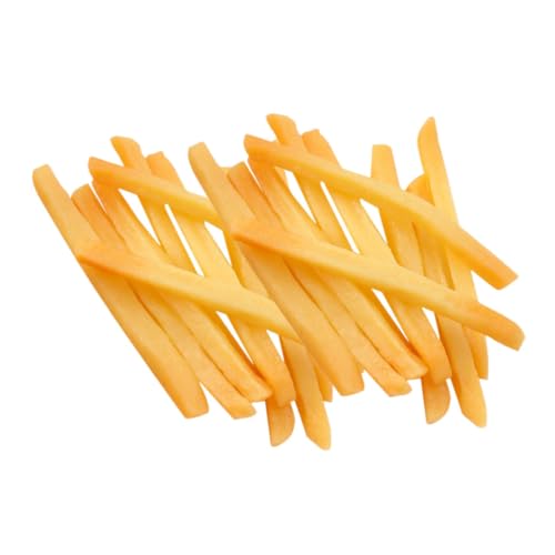 Toyvian 20 Stück gefälschte Pommes Küchensimulation Fast Food Dekoration Lebensmittel Attrappe künstliche Nahrungsmittel zur Ausstellung simuliertes Essen PVC Chocolate von Toyvian
