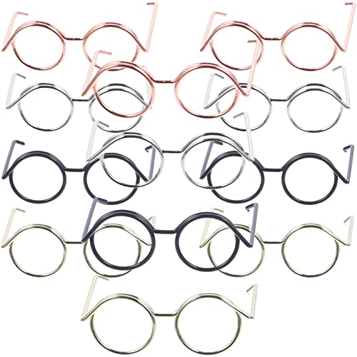 Toyvian 20 Stücke Kleine Puppe Brille Metalldraht Rand Klare Linse Brillen Stoff Puppe Verkleiden Brillen Für Puppen Haustiere Kostüm Cosplay Toyvian 20 Stücke Kleine Puppe Brille Metalldraht Rand Klare Linse Brillen Stoff Puppe Verkleiden Brillen Für Puppen Haustiere Kostüm Cosplay von Toyvian