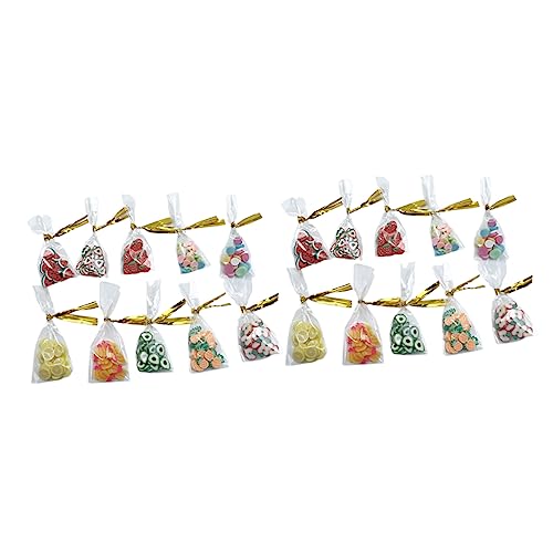 Toyvian 20 Stücke Polymer Clay Obst Modell Pretend Dessert Mini Zappeln von Toyvian