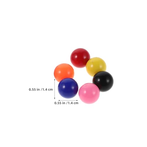 Toyvian 200 Stück Bunte Kunststoff Marmor Perlen für Chinesisches Dame Spiel Ersatz Spielsteine für Brettspiele Farbige Lernperlen Mathe Feinmotorik bei Kindern von Toyvian