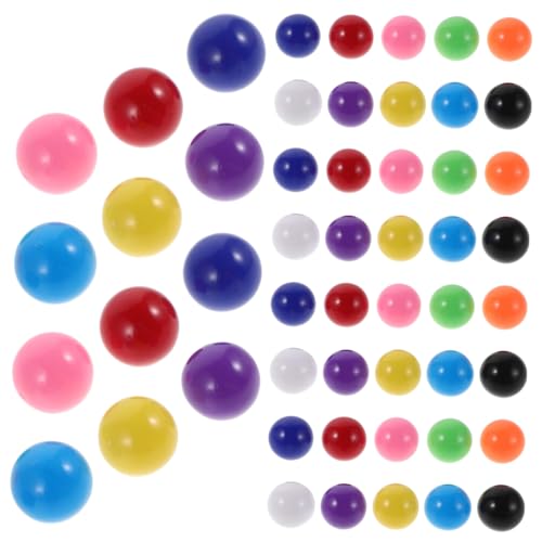 Toyvian 200 Stück Bunte Spielkugeln für Mathematikunterricht Farbige Kugeln für Brettspiele Kompatibel mit Chinesischem Damespiel und Murmelbahnen Fördert Lernen von Wahrscheinlichkeit und von Toyvian
