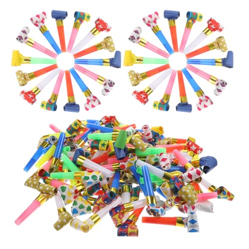 Toyvian 200 Stück Party Blasgeräte Glitzernde mit Hoher Lautstärke Bunte Geburtstags Pfeifen für Party für Unvergessliche Feiern Toyvian 200 Stück Party Blasgeräte Glitzernde mit Hoher Lautstärke Bunte Geburtstags Pfeifen für Party für Unvergessliche Feiern von Toyvian
