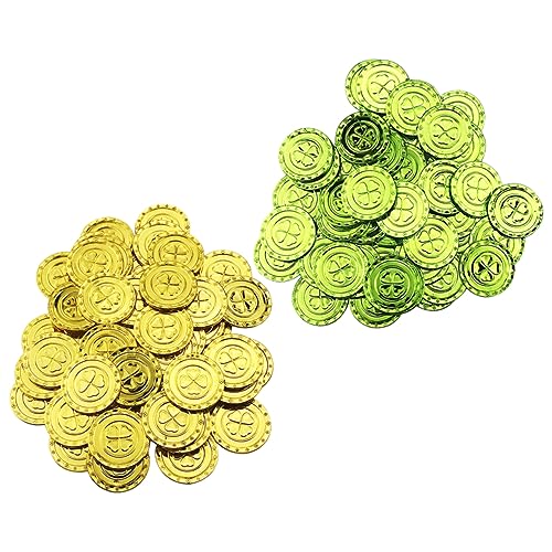 Toyvian 200 Stück St. Pa Requisiten Dekorationen Party Glücksmünze Zubehör Gründekoration Kobold- Lustige Token Kleeblatt-Charme St Patricks Day Spieleprop Plastik Toyvian 200 Stück St. Pa Requisiten Dekorationen Party Glücksmünze Zubehör Gründekoration Kobold- Lustige Token Kleeblatt-Charme St Patricks Day Spieleprop Plastik von Toyvian