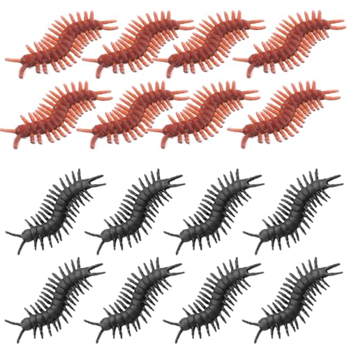 Toyvian 200 Stück realistische Tausendfüßler-Modelle: Halloween-Tierfiguren-Requisiten – Simulation von Insekten-Tausendfüßlern für Gartenornamente und Festivaldekorationen Toyvian 200 Stück realistische Tausendfüßler-Modelle: Halloween-Tierfiguren-Requisiten – Simulation von Insekten-Tausendfüßlern für Gartenornamente und Festivaldekorationen von Toyvian