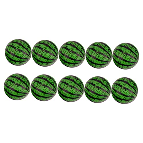 Toyvian 20St Hüpfender Ball Pool Toys for hühner Hydro Balls Outdoor wasserbal Springender Ball der Wassermelone Wassermelonen-Hüpfbälle Flummi Plastik Green von Toyvian