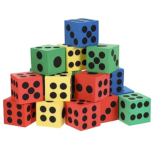 Toyvian 20Stücke Eva Für Lustige Spielwürfel Für Verschiedene Würfelspiele Lernspielzeug Und Partygeschenk Farblich Gemischt von Toyvian
