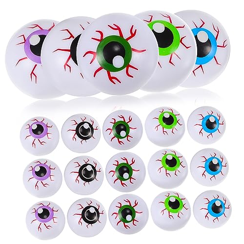 Toyvian 20Stücke Halloween Fake Augäpfel Gruselige Deko für Halloween Partys Langlebige Augenbälle Realistische von Toyvian