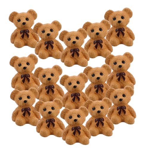 Toyvian 20 Stücke Mini Harz Bär Figuren Spielerische Decor Bär Tisch Decor Tier Harz Ornamente von Toyvian