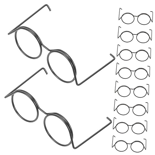 Toyvian 20st Puppe Mini-Brille Aus Metall Mini-Dinge Puppenautositz Miniaturen Dekorative Glasdekore Mini-puppenbrille Zum Basteln Mini-Sonnenbrillen-bastelpuppe Klein Puppenbrillen Black Toyvian 20st Puppe Mini-Brille Aus Metall Mini-Dinge Puppenautositz Miniaturen Dekorative Glasdekore Mini-puppenbrille Zum Basteln Mini-Sonnenbrillen-bastelpuppe Klein Puppenbrillen Black von Toyvian