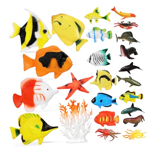 Toyvian 24 Marine Tiermodellspielzeug Meerestierfiguren aus Kunststoff Tropenfischfigur Tropische Fischfigur Lebende Meerestiermodelle Meer Tiere Fisch Figur Plastik Toyvian 24 Marine Tiermodellspielzeug Meerestierfiguren aus Kunststoff Tropenfischfigur Tropische Fischfigur Lebende Meerestiermodelle Meer Tiere Fisch Figur Plastik von Toyvian