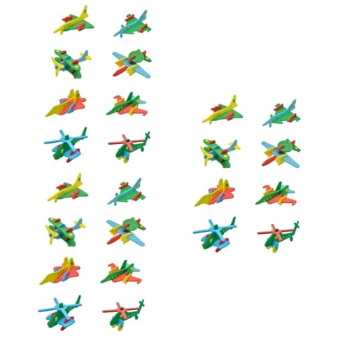 Toyvian Lernspielzeug 24 STK Schaumflugzeug Spielzeug Schaumpuzzle Flugzeug-Puzzle 3D Möbel Tier Spielzeuge von Toyvian