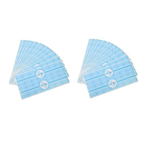 Toyvian 24 Stück Aufkleber für Wasserflaschen Present babygeschenke -Party Wasserflasche Etiketten für Neugeborene wasserflaschen Hochwertige Selbstklebende Aufkleber Blue von Toyvian
