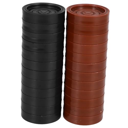 Toyvian 24 Stück Dame-Zubehör Brettspielzubehör Brettspiele Schachfiguren Zubehör für Brettspiele Schachbrett zubehör Schach aus Plastik Ersatz Dame Abs Toyvian 24 Stück Dame-Zubehör Brettspielzubehör Brettspiele Schachfiguren Zubehör für Brettspiele Schachbrett zubehör Schach aus Plastik Ersatz Dame Abs von Toyvian