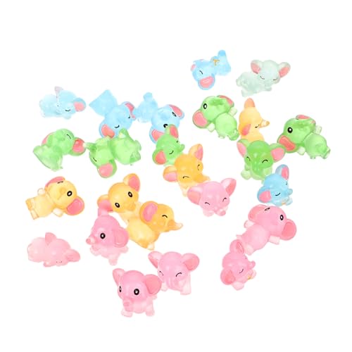 Toyvian 24 Stück Leuchtende Elefantenschmuck Kleine Elefantenfiguren Miniatur-elefantenfiguren Kleiner Elefant Harz Toyvian 24 Stück Leuchtende Elefantenschmuck Kleine Elefantenfiguren Miniatur-elefantenfiguren Kleiner Elefant Harz von Toyvian