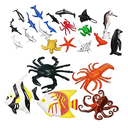 Toyvian 24 Stück Mini- für kleine Meerestiere sankastenspielsachen Meerestiere Meerestiere Sammlung Meerestierfiguren Meeresbiologie- gefälschter Fisch Plastik Toyvian 24 Stück Mini- für kleine Meerestiere sankastenspielsachen Meerestiere Meerestiere Sammlung Meerestierfiguren Meeresbiologie- gefälschter Fisch Plastik von Toyvian