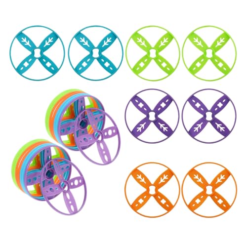 Toyvian 24 Stück Teiliges Flying Disc Ergänzungsset Robustes Kunststoffspielzeug Kompatibel mit Handheld Fußantriebsscheiben Vielseitig für Outdoor Spiele und Zufällige Zufällige Farbe von Toyvian