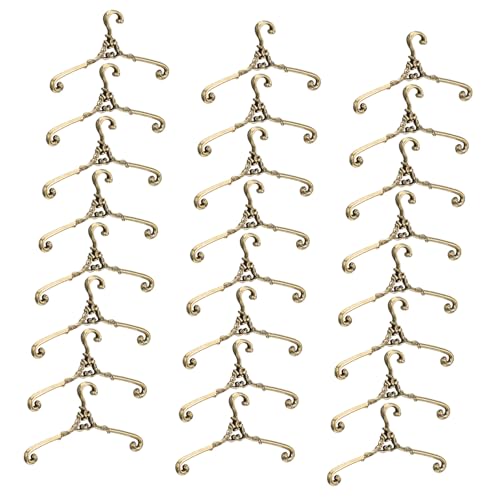 Toyvian 24 Stück Teiliges Mini Kleiderbügel Bronzefarbenem Finish Glatte Oberfläche Puppenhaus Zubehör für Kleine Puppenkleidung Fördert Kindliche Kreativität und Feinmotorik Toyvian 24 Stück Teiliges Mini Kleiderbügel Bronzefarbenem Finish Glatte Oberfläche Puppenhaus Zubehör für Kleine Puppenkleidung Fördert Kindliche Kreativität und Feinmotorik von Toyvian