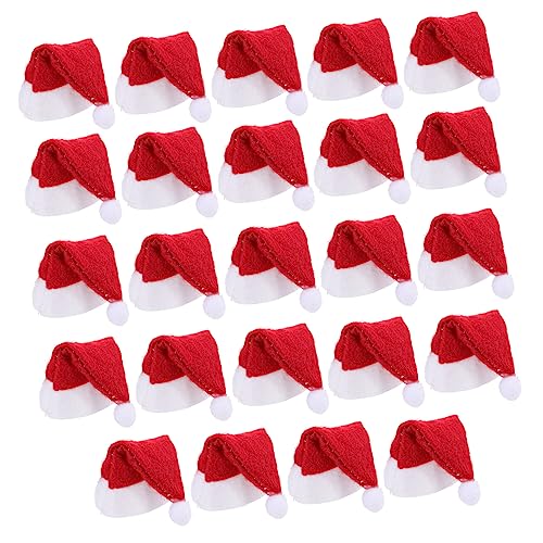 Toyvian 24 Stück Teiliges Mini Weihnachtsmützen Filz Wiederverwendbare Kleine Lollipop Deko für Weihnachtsfeiern Festliche Candy Caps mit und Weißem Santa Design Party Accessoires Toyvian 24 Stück Teiliges Mini Weihnachtsmützen Filz Wiederverwendbare Kleine Lollipop Deko für Weihnachtsfeiern Festliche Candy Caps mit und Weißem Santa Design Party Accessoires von Toyvian