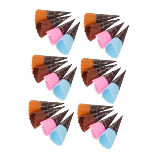 Toyvian 24 Stück Teiliges Miniatur Eiscreme Cone Modelle Realistisch mit Knuspriger Textur Spielzeugfreundlich Mini Dessert Dekoration für Puppenhäuser DIY Bastelprojekte für Kühlschrank Toyvian 24 Stück Teiliges Miniatur Eiscreme Cone Modelle Realistisch mit Knuspriger Textur Spielzeugfreundlich Mini Dessert Dekoration für Puppenhäuser DIY Bastelprojekte für Kühlschrank von Toyvian