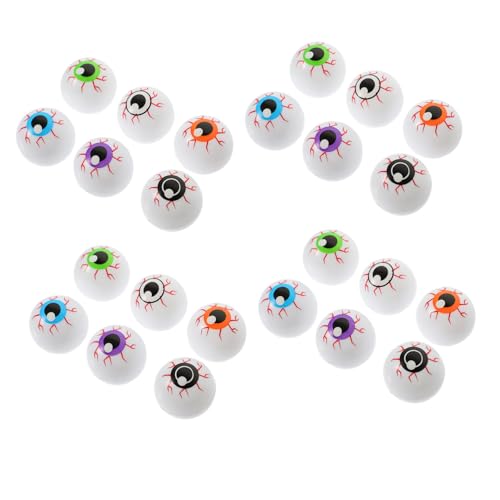 Toyvian 24St Halloween-Augäpfel Geschenkkalender basteln künstlicher Augapfel Edelstein Fee halloween party favors halloween gastgeschenke Augäpfel für Halloween Party-Requisite Plastik von Toyvian