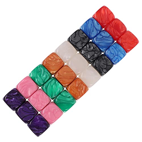 Toyvian 24St Leere Würfel Spiel Leerzeichen Geschichtenwürfel großer Würfelschaum Würfelbecher farbwürfel Colour Cube dice Set unfertige Würfel Bastelwürfel selber Machen DIY zubehör Acryl von Toyvian