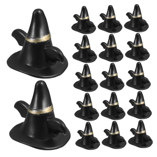 Toyvian 24 Stück Mini-hexenhüte in Schwarz Für Puppenhaus Miniatur- Bastelbedarf Halloween-projekte Strickmützen Toyvian 24 Stück Mini-hexenhüte in Schwarz Für Puppenhaus Miniatur- Bastelbedarf Halloween-projekte Strickmützen von Toyvian