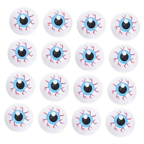 Toyvian 24Stücke Halloween Augäpfel Gruselige Plastikspielzeuge für Party Dekoration für Halloween Skelette Spukhäuser und Kostümzubehör von Toyvian