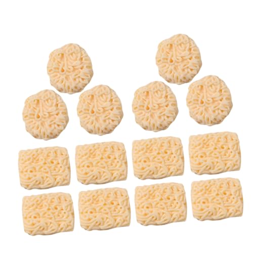 Toyvian 24st Mini-instantnudeln Instant Nudeln Mini -hausdekorationen Miniatur-Rollenspiel Mini-hausverzierung Miniaturfutter Mini-küchenszenendekor Puppenhaus Mini-Essen Harz von Toyvian
