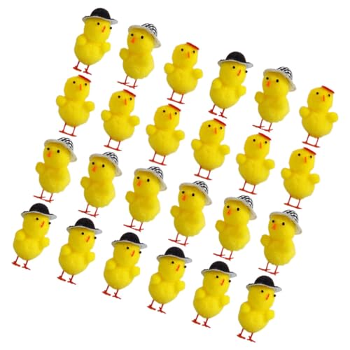 Toyvian 24st Mini-küken Mit Kapuze Osterküken Chenille-küken Ostern Lustige Flauschige Küken-Dekoration Kleines Flauschiges Küken Hühnerverzierung Plüsch Geschenk Kind Einen Hut Tragen Toyvian 24st Mini-küken Mit Kapuze Osterküken Chenille-küken Ostern Lustige Flauschige Küken-Dekoration Kleines Flauschiges Küken Hühnerverzierung Plüsch Geschenk Kind Einen Hut Tragen von Toyvian