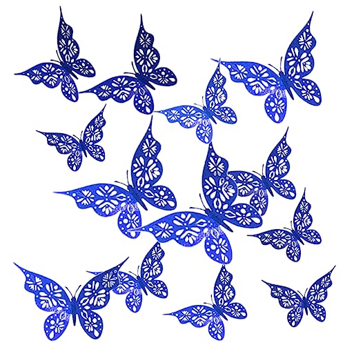 Toyvian 24st Schmetterling Wandtattoo Dekorative Aufkleber Für Die Wand Schmetterlingsaufkleber Für Die Wand Bunte Schmetterlinge Wandtattoo 3D-Schmetterlings-Aufkleber Blue Papier Toyvian 24st Schmetterling Wandtattoo Dekorative Aufkleber Für Die Wand Schmetterlingsaufkleber Für Die Wand Bunte Schmetterlinge Wandtattoo 3D-Schmetterlings-Aufkleber Blue Papier von Toyvian