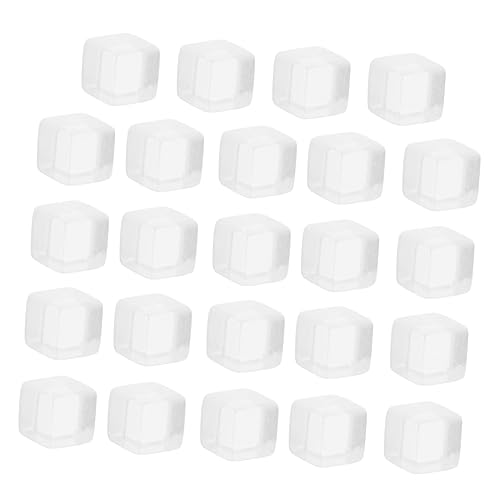 Toyvian 24St Transparente lichtwürfel Bausteine ​​ kinderspielzeug Zahlenspielzeug leerer Würfelwürfel Spielwürfel selber Machen Mehrfarbig Zubehör Acryl von Toyvian