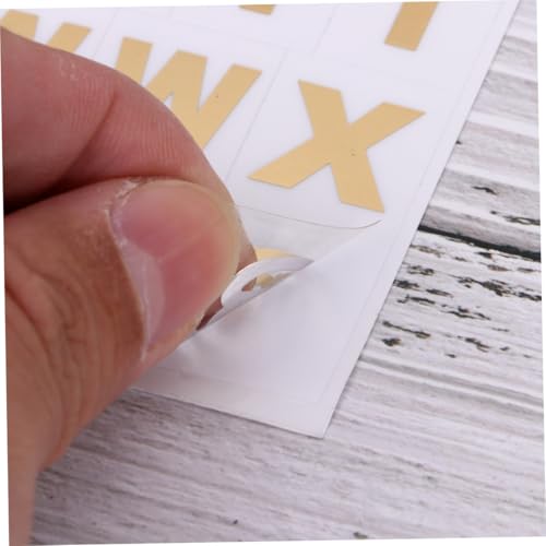 Toyvian 25 Blatt Teiliges Transparent Goldfarbene Hot Stamping Alphabet Aufkleber Selbstklebende Buchstaben Sticker für Scrapbook Notizbuch und Dekoration Umweltfreundlich Einfach zu Toyvian 25 Blatt Teiliges Transparent Goldfarbene Hot Stamping Alphabet Aufkleber Selbstklebende Buchstaben Sticker für Scrapbook Notizbuch und Dekoration Umweltfreundlich Einfach zu von Toyvian