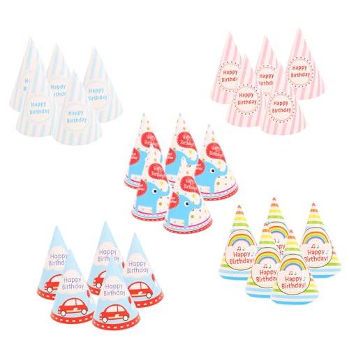 Toyvian 25 Stück Cartoon Partyhüte Papierhüte für Kindergeburtstage Verstellbare Partyhüte mit Komfortablem Trageband für Familienfeiern und Feste Toyvian 25 Stück Cartoon Partyhüte Papierhüte für Kindergeburtstage Verstellbare Partyhüte mit Komfortablem Trageband für Familienfeiern und Feste von Toyvian
