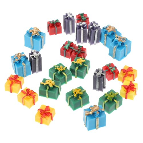 Toyvian 25 Stück Teiliges Miniatur-geschenkboxen Resin Weihnachtsdeko für Puppenhaus Farbige Miniatur-Ornamente in Blau Rot Violett Gelb und Grün Stabile DIY-Dekoration für Festliche Toyvian 25 Stück Teiliges Miniatur-geschenkboxen Resin Weihnachtsdeko für Puppenhaus Farbige Miniatur-Ornamente in Blau Rot Violett Gelb und Grün Stabile DIY-Dekoration für Festliche von Toyvian