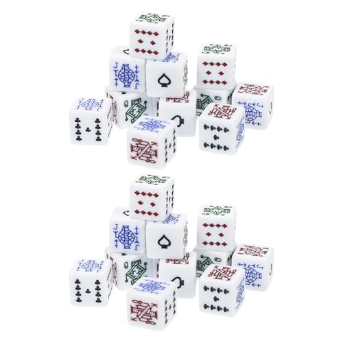 Toyvian 25 Stück Teiliges Poker Würfel Set Weiß Acryl Würfel für Brettspiele Kartenspiele und Gesellschaftsspiel Glatte Würfelseiten mit Klaren Punkten Vielseitig für Poker und Tabletop Toyvian 25 Stück Teiliges Poker Würfel Set Weiß Acryl Würfel für Brettspiele Kartenspiele und Gesellschaftsspiel Glatte Würfelseiten mit Klaren Punkten Vielseitig für Poker und Tabletop von Toyvian