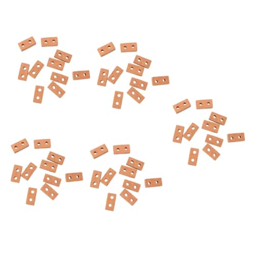 Toyvian 250 STK DIY-Modell Aus Rotem Backstein Kleine Rote Ziegel Selber Machen Winzig Wandbau Mini-bausteine ​​zum Basteln Mini-zementsteine Lehmziegel Mikro Spielzeuge Ton Kind Handbuch von Toyvian