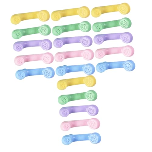 Toyvian 25St Hausmöbel miniaturfiguren miniaturen Figuren Telefon Modellbau Mobilteil-Dekoration Miniatures Mikrofonmodell Telefonhörerspielzeug für Miniaturmöbel Plastik von Toyvian