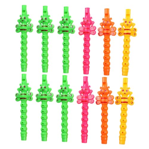 Toyvian 25 Stück Kinder Klarinette Spielzeug 5-Loch Musikinstrument Pädagogisches Lernspielzeug für Jungen und Mädchen Transportabel für Partys und Musikspiele von Toyvian