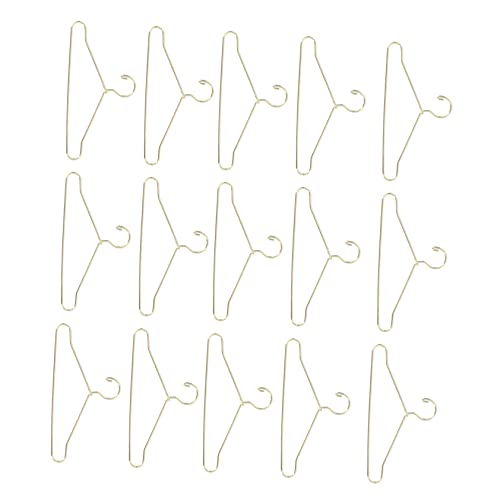 Toyvian Puppenkleider-Organizer-Set 25-teilig Mini-kleiderbügel Kleiderbügel Aus Metall Für Puppenhäuser Stabile Konstruktion Glatte Kanten Für Puppen von Toyvian
