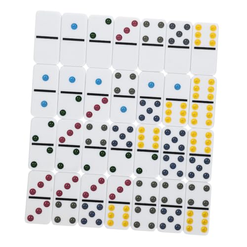 Toyvian 28 Stück Domino Spielset mit Bunten Dominosteinen Interaktives Familienspiel für Erwachsene für Partys und Outdoor Aktivitäten Leicht und Tragbar Stunden Spaß und Unterhaltung Toyvian 28 Stück Domino Spielset mit Bunten Dominosteinen Interaktives Familienspiel für Erwachsene für Partys und Outdoor Aktivitäten Leicht und Tragbar Stunden Spaß und Unterhaltung von Toyvian