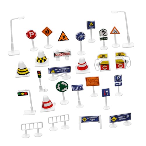 Toyvian 28 Stück Teiliges DIY Verkehrszeichen Spielset für Robuste Straßenverkehrsschilder für Vorschulkinder Kreative Lernspiele Classroom Teaching und Transport Mottopartys Toyvian 28 Stück Teiliges DIY Verkehrszeichen Spielset für Robuste Straßenverkehrsschilder für Vorschulkinder Kreative Lernspiele Classroom Teaching und Transport Mottopartys von Toyvian