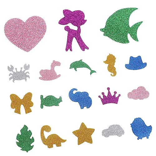 Toyvian Glitzernde Tieraufkleber Aus Schaumstoff – 28 Selbstklebende Eva-Aufkleber – Ideal Für Scrapbooking Mit Kindern Toyvian Glitzernde Tieraufkleber Aus Schaumstoff – 28 Selbstklebende Eva-Aufkleber – Ideal Für Scrapbooking Mit Kindern von Toyvian