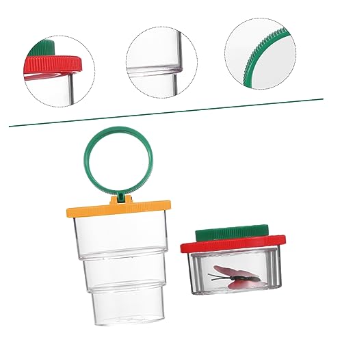 Toyvian 2Er-Packung Beobachtungsbox für Insekten Sitzsack-Spiel Beobachtungsset Stapelbecher für Babys Kleinkind outdoorspielzeug Outdoor Lupe Fall Beobachtungskäfige Acryl rot Toyvian 2Er-Packung Beobachtungsbox für Insekten Sitzsack-Spiel Beobachtungsset Stapelbecher für Babys Kleinkind outdoorspielzeug Outdoor Lupe Fall Beobachtungskäfige Acryl rot von Toyvian