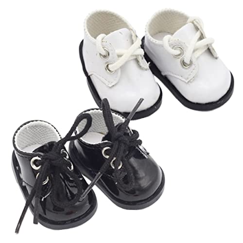 Toyvian 2Paare Handgefertigte Puppenschuhe für Puppen Lederschuhe und Weiches Puppenzubehör für Fantasievolles und Dekorieren Toyvian 2Paare Handgefertigte Puppenschuhe für Puppen Lederschuhe und Weiches Puppenzubehör für Fantasievolles und Dekorieren von Toyvian
