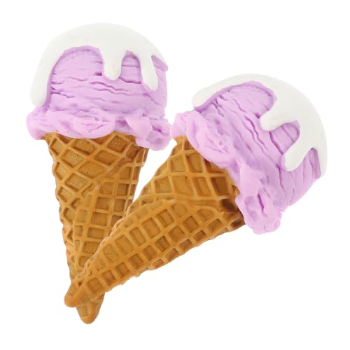 Toyvian 2Pcs Simulierte Eisform gefälschte Eiswaffel Eiskugeln-Vitrine-Requisite Zapfen Eistüten wohnungsdeko Fun Toy Dessert-Display, gefälschtes gefälschte Eiscreme-Requisiten Harz Toyvian 2Pcs Simulierte Eisform gefälschte Eiswaffel Eiskugeln-Vitrine-Requisite Zapfen Eistüten wohnungsdeko Fun Toy Dessert-Display, gefälschtes gefälschte Eiscreme-Requisiten Harz von Toyvian